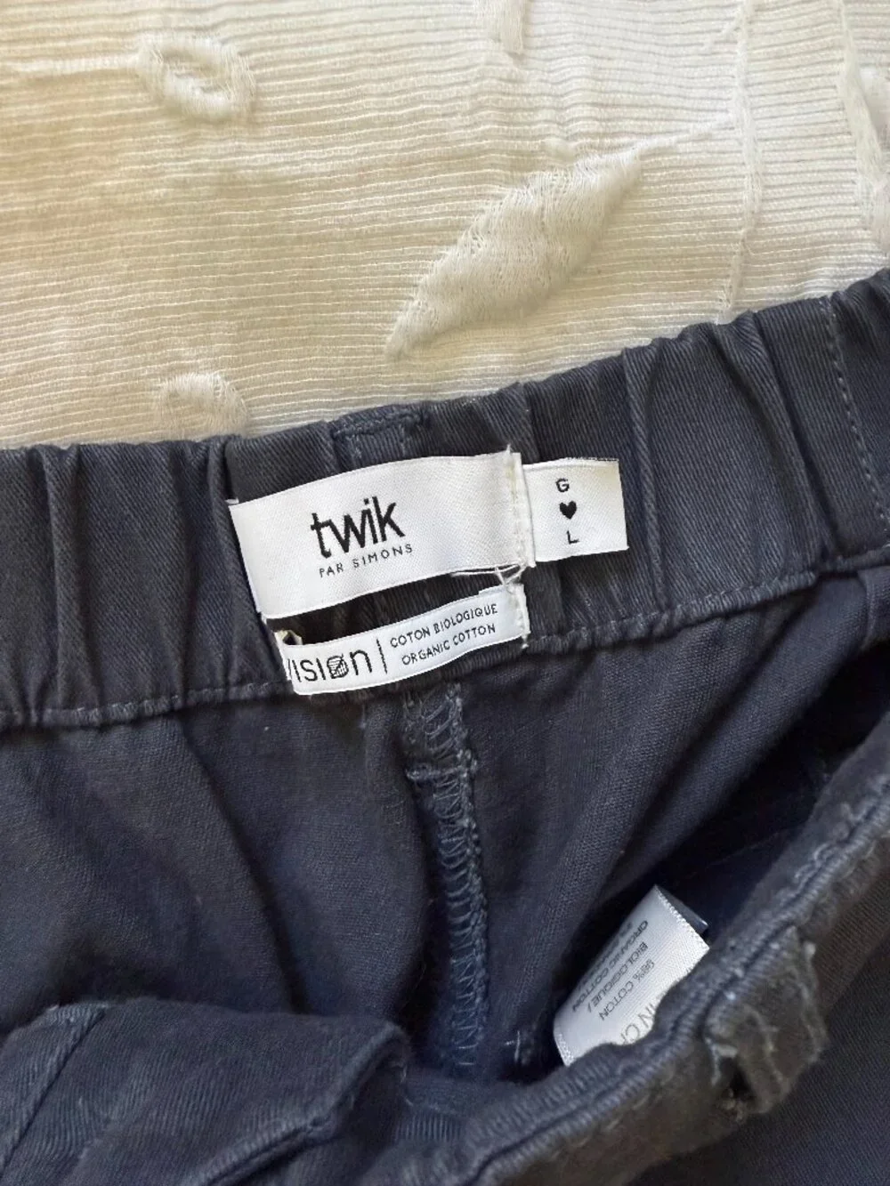 💖 2/40 Twik Simons Navy Cargo Pants Size Large - Picture 2 of 4